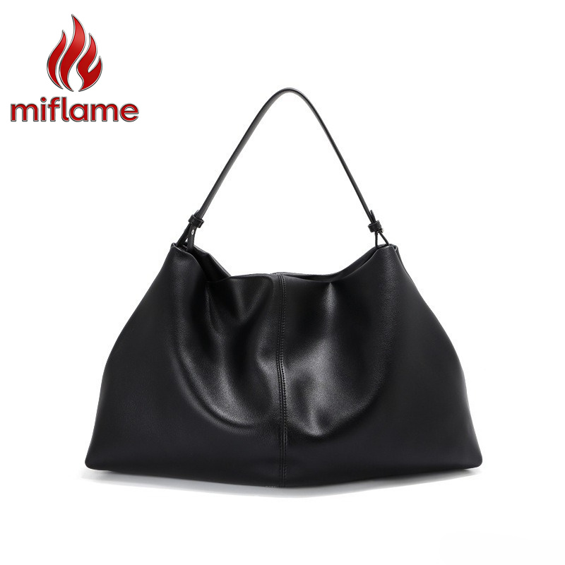 Quiet Luxury Bags Tote - Genuine Leather Shoulder Bag for Women