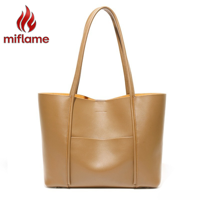 Quiet Luxury Bags Tote - Genuine Leather Tote Bag for Women