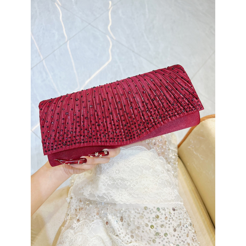 Luxury Bag Collection - New luxury diamond-embellished evening clutch for