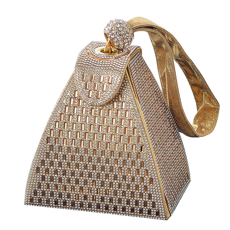 Luxury Bags Pyramid - Rhinestones Luxury Evening Bags For Women
