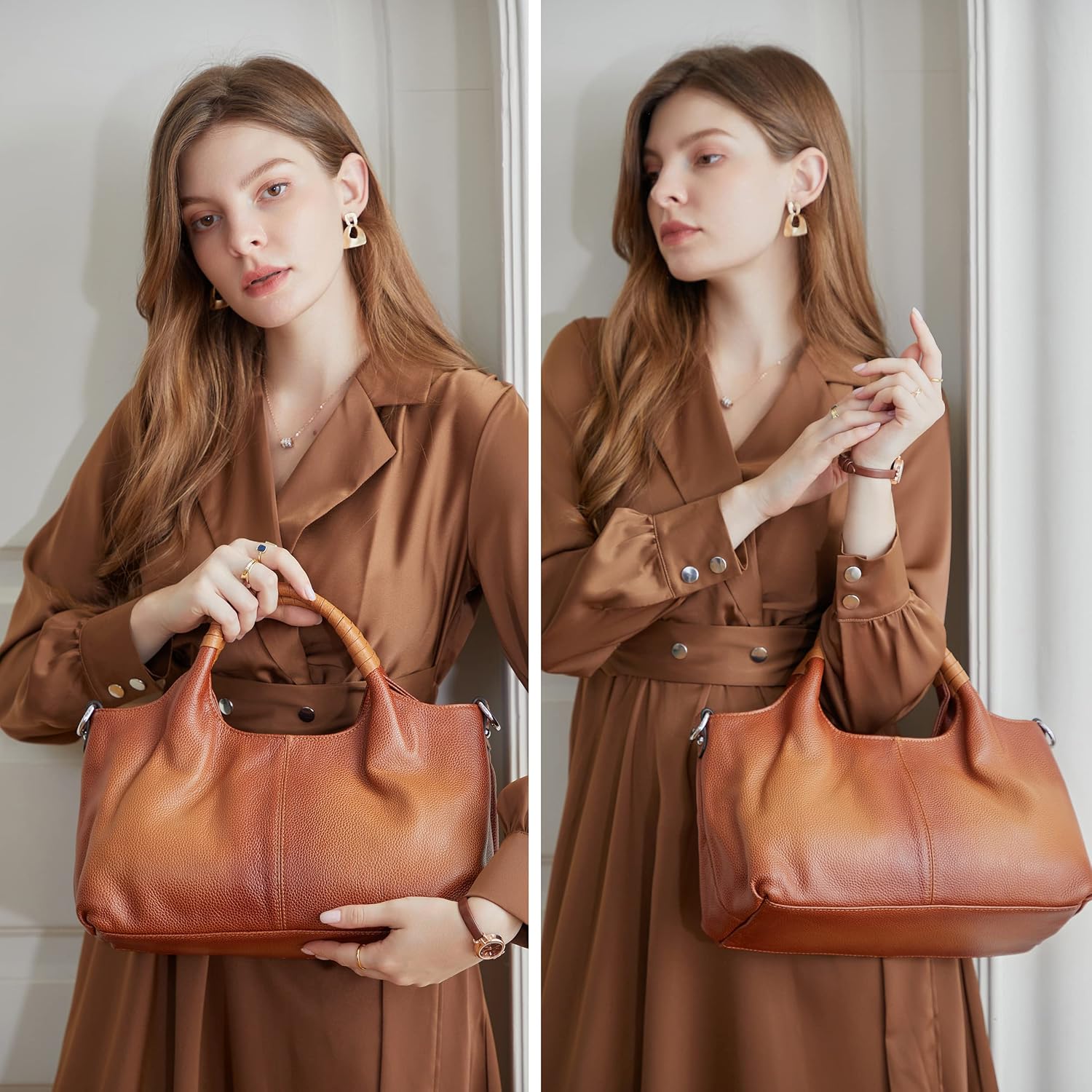 Genuine Leather Shoulder Bags  - Quiet Luxury Bags Tote recension och pris