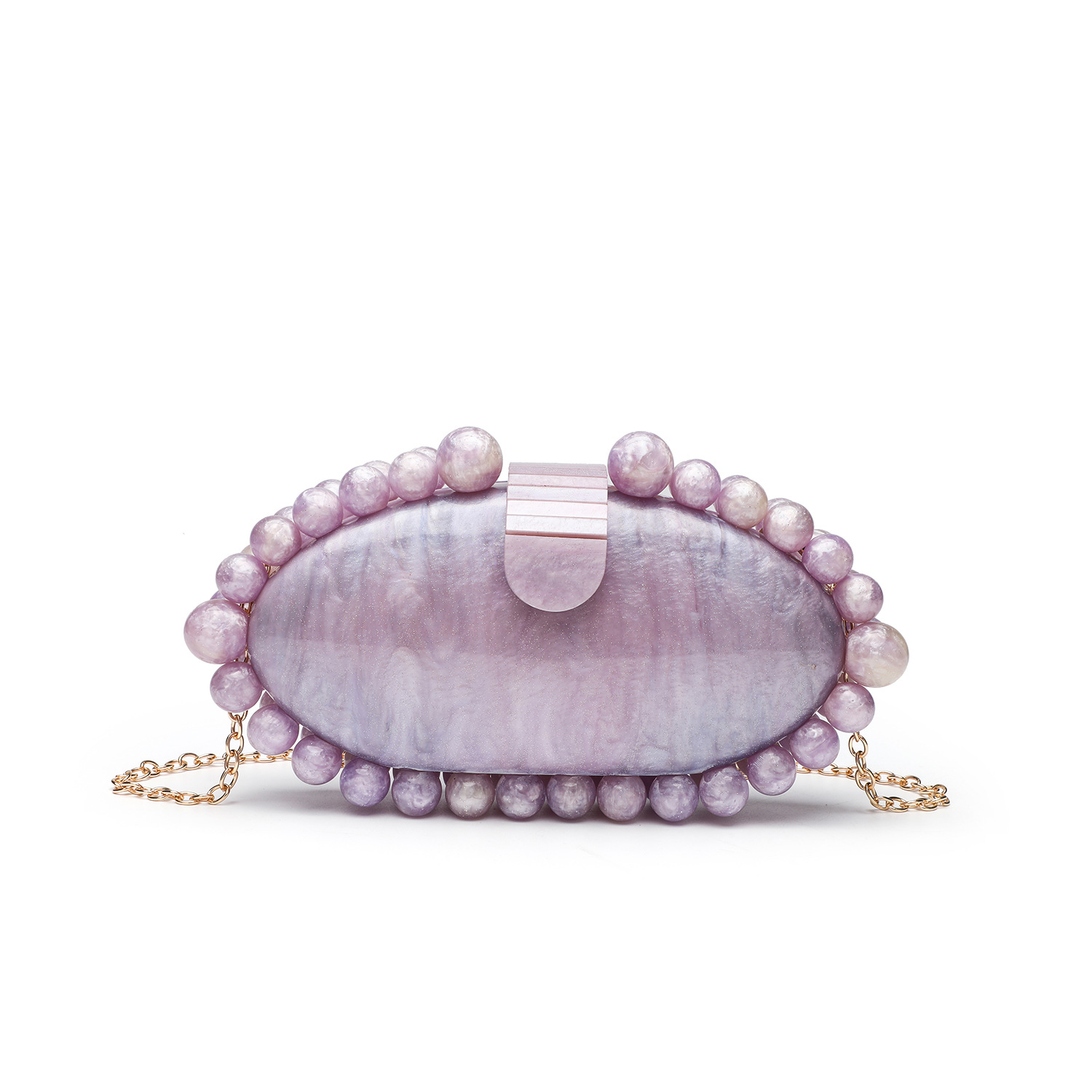 Elegant Marble Acrylic Clutch  - Luxury Bags Trend 2025 recension och pris