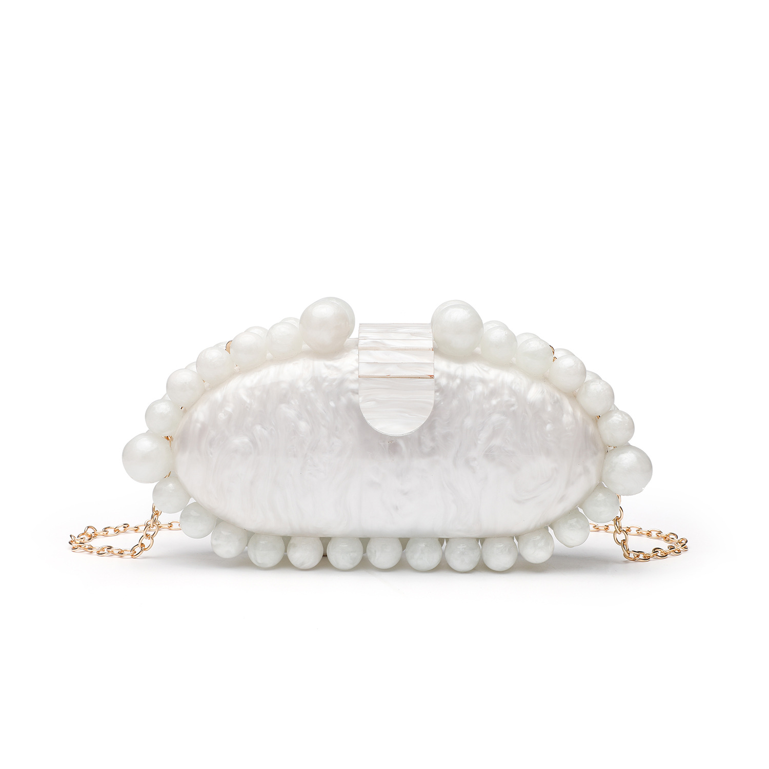 Elegant Marble Acrylic Clutch  - Luxury Bags Trend 2025 recension och pris