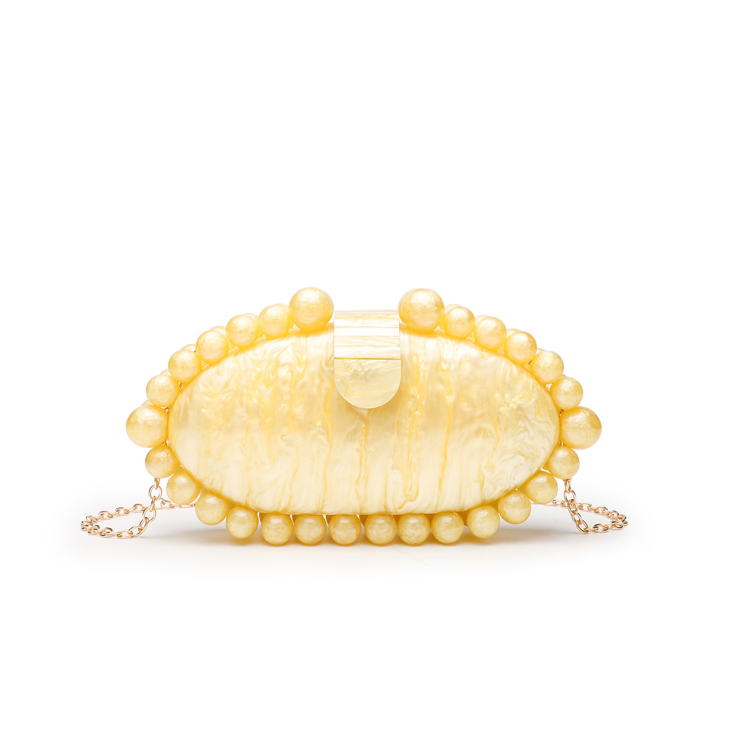 Elegant Marble Acrylic Clutch  - Luxury Bags Trend 2025 recension och pris