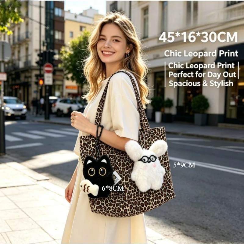 2026 Leopard Print Canvas Tote - Quiet Luxury Bags Tote recension och pris