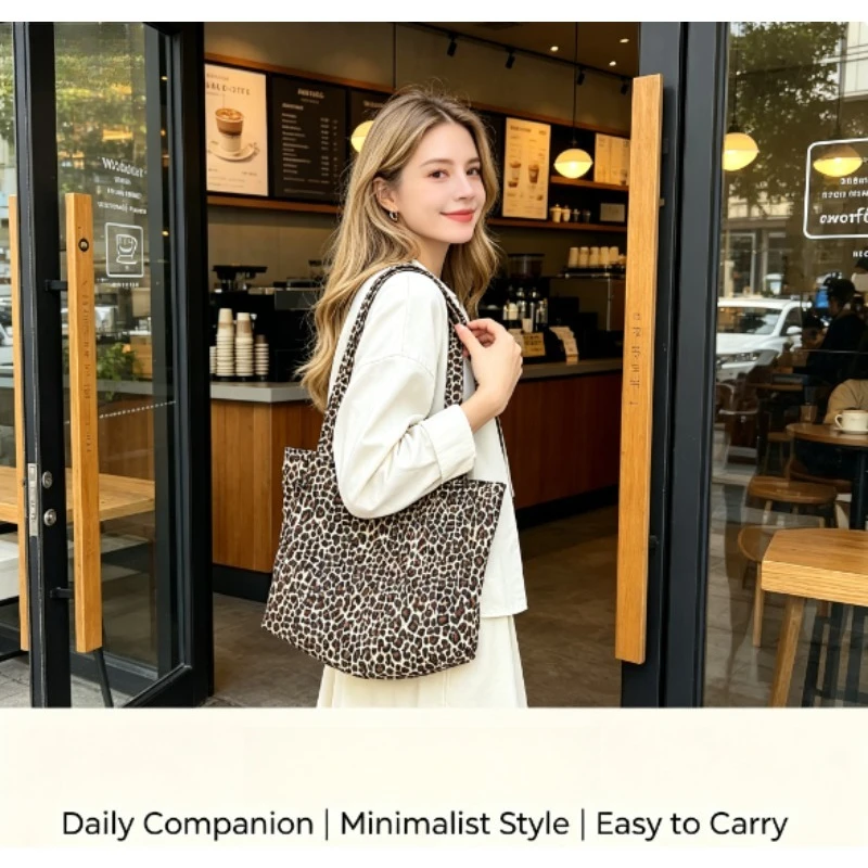 2026 Leopard Print Canvas Tote - Quiet Luxury Bags Tote recension och pris