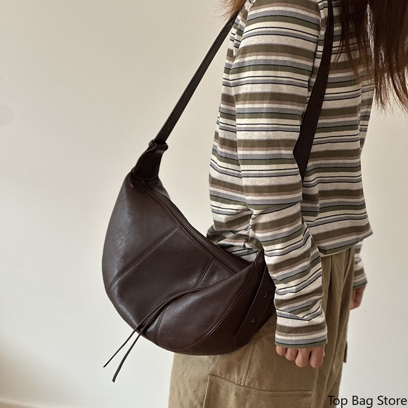 Genuine Leather Hobo Bag for W - Quiet Luxury Bags Crossbody recension och pris