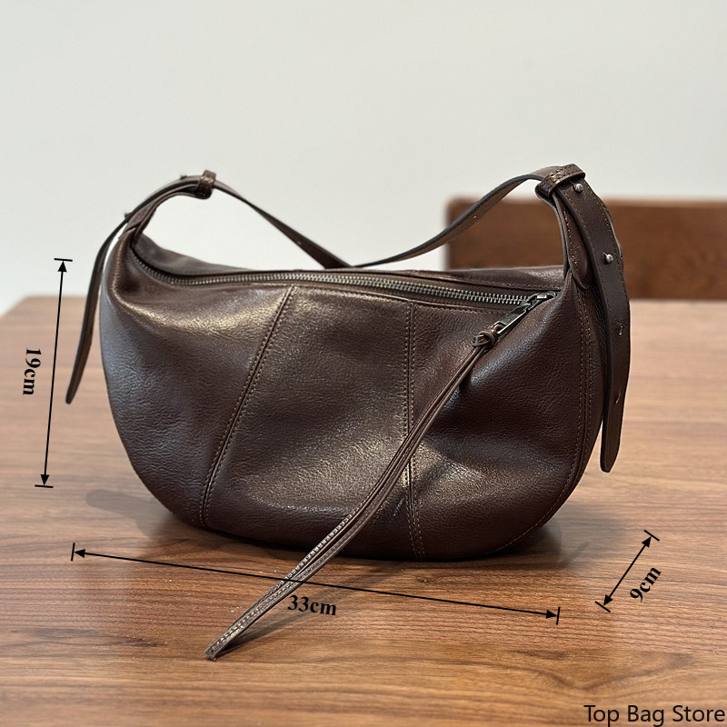 Genuine Leather Hobo Bag for W - Quiet Luxury Bags Crossbody recension och pris
