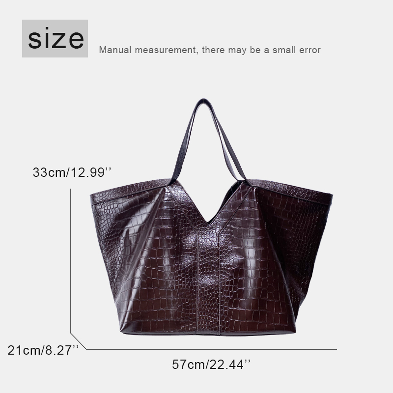 Oversized Crocodile Pattern To - Luxury Bags Of 2026 recension och pris