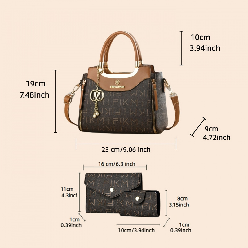 3-piece set of light luxury hi - Luxury Bags With Zipper recension och pris