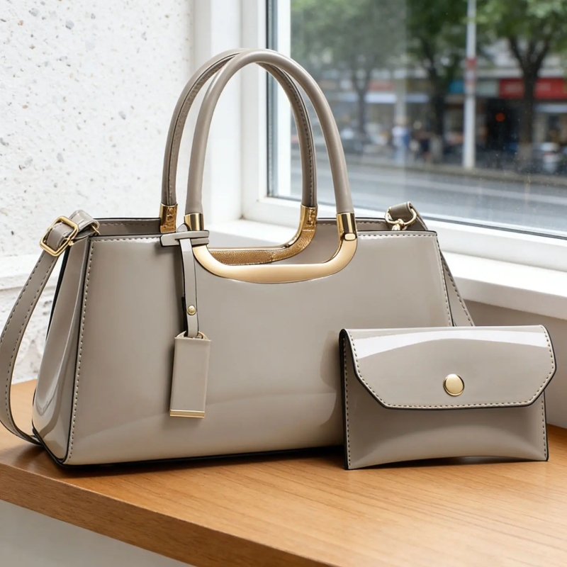 Women's Handbag Set, Light Lux - Luxury Bags With Zipper recension och pris
