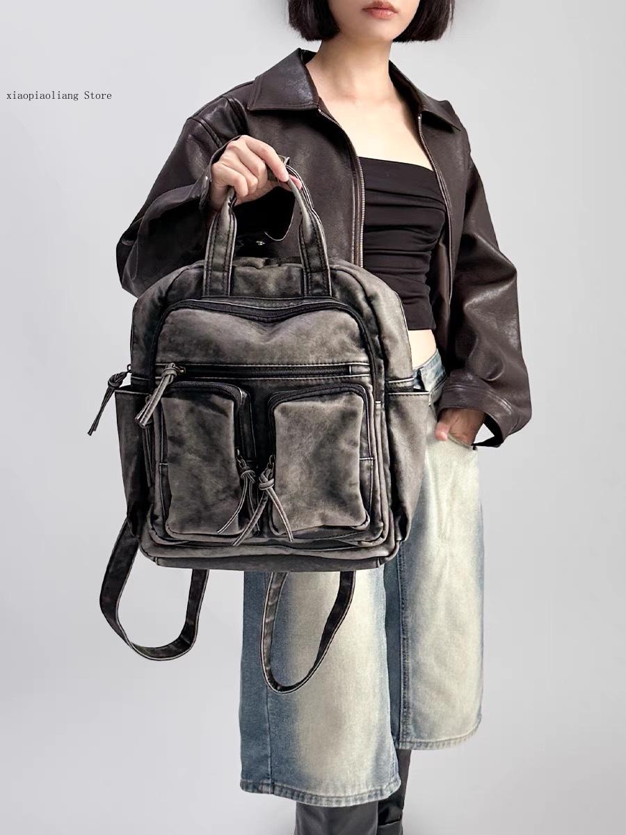 Luxury Soft Washed Pu Leather  - Luxury Bags With Zipper recension och pris