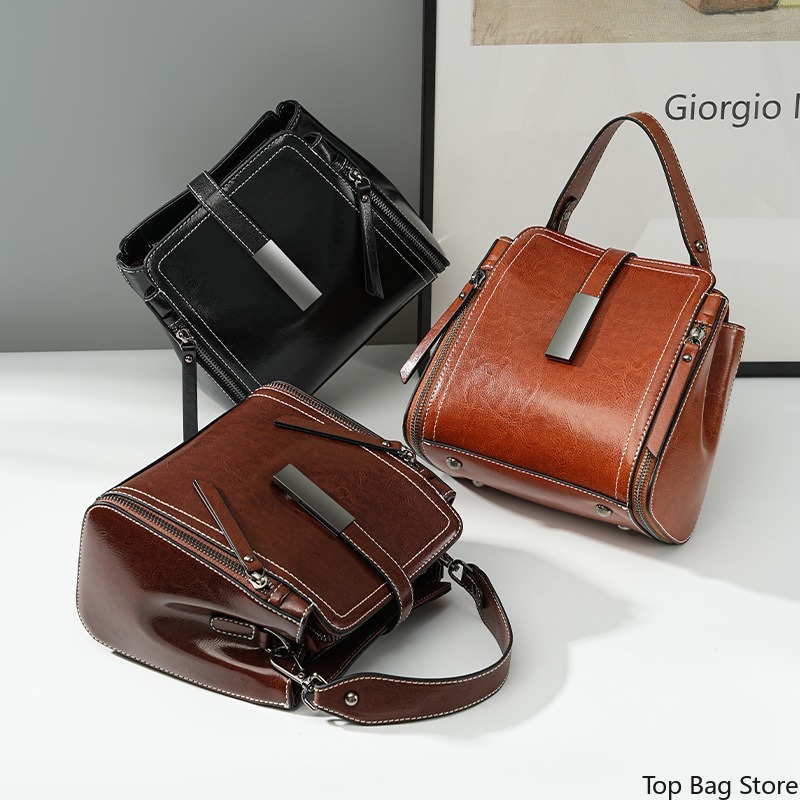 Genuine Leather Crossbody Bag  - Quiet Luxury Bags Crossbody recension och pris