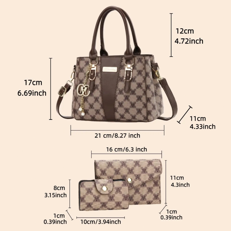 Light luxury high-end letter p - Luxury Bags With Zipper recension och pris
