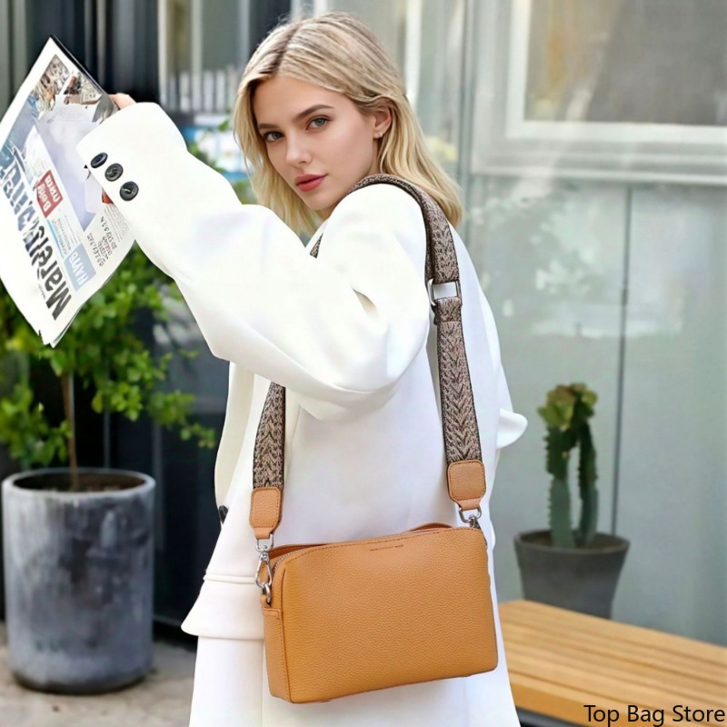 Genuine Leather Square Crossbo - Quiet Luxury Bags Crossbody recension och pris