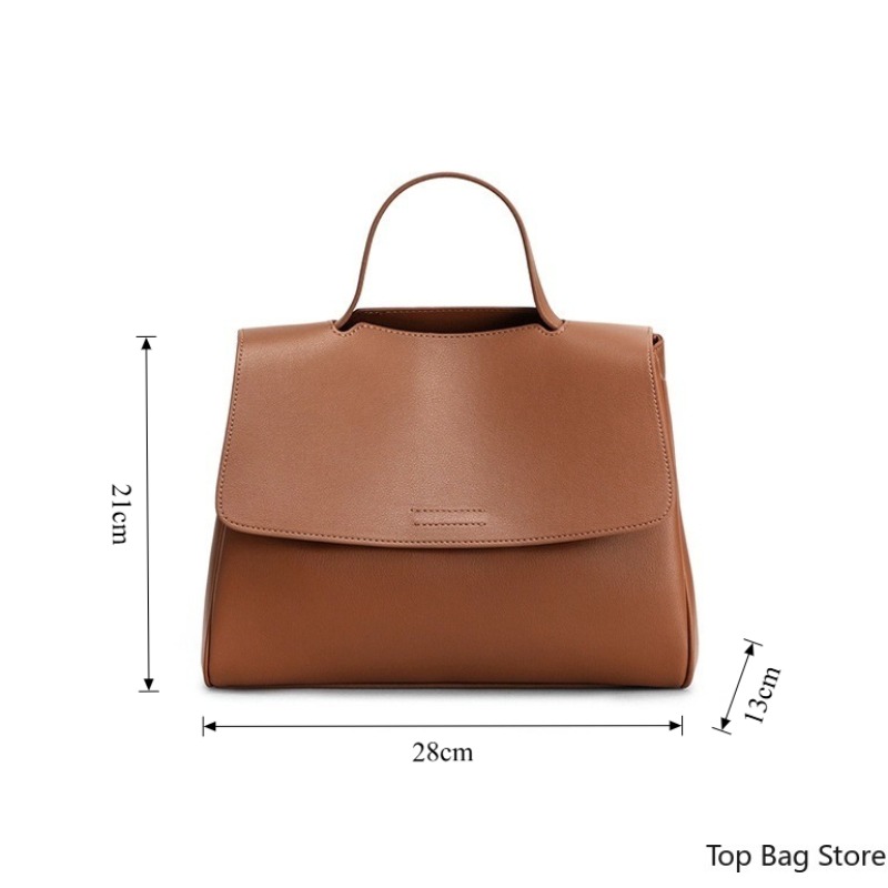 Genuine Leather Tote Bag for W - Quiet Luxury Bags Tote recension och pris