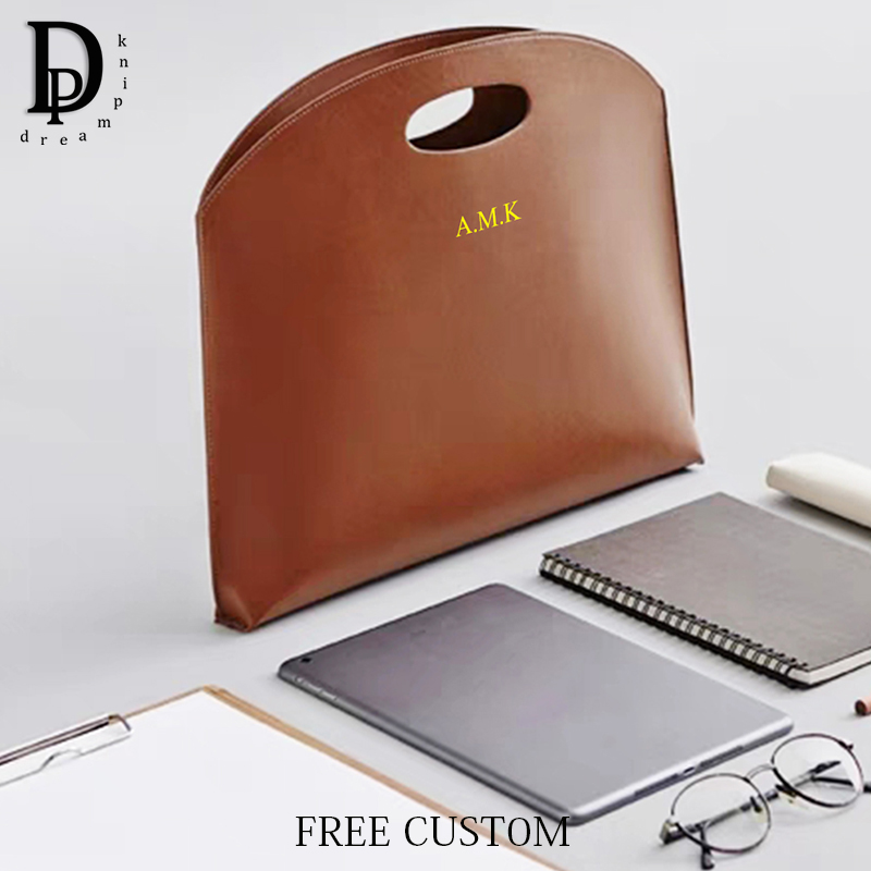 Luxury Design Custom Initials  - Briefcase Leather Slim recension och pris