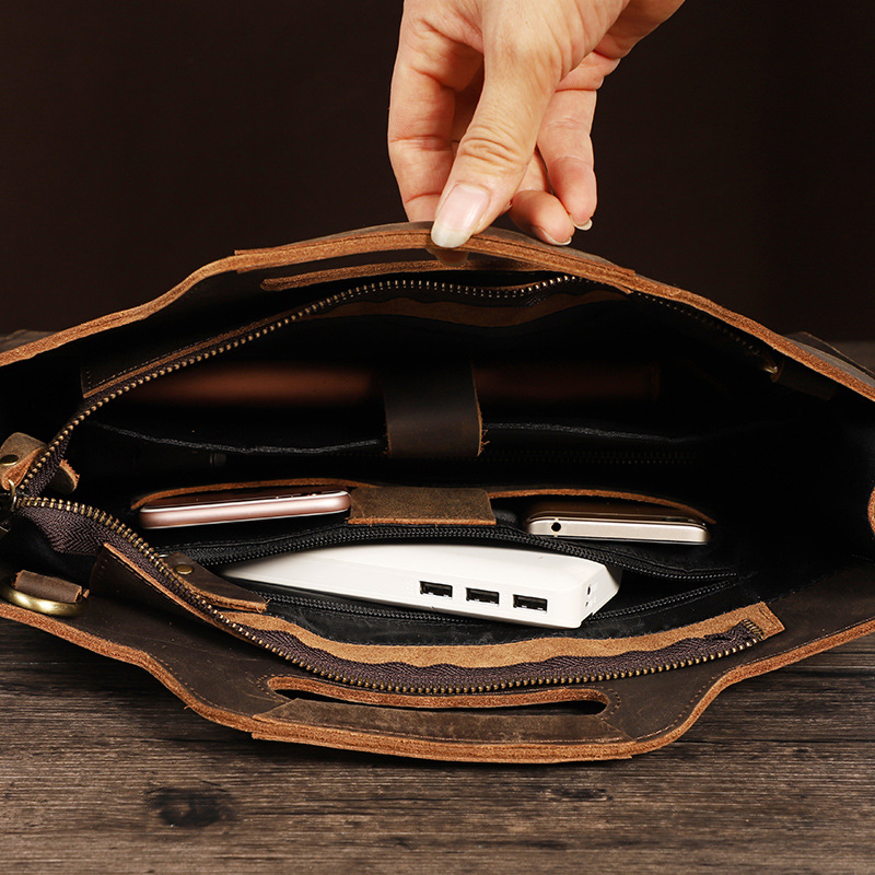 Newsbirds Thick Leather Black  - Briefcase Leather Slim recension och pris