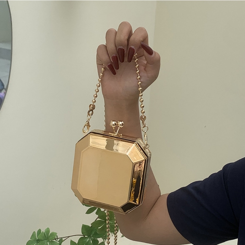 Mini Luxury Gold Party Evening - Luxury Bags With Zipper recension och pris