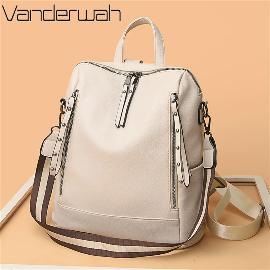 Brand Luxury Backpacks Soft Le - Luxury Bags With Zipper recension och pris