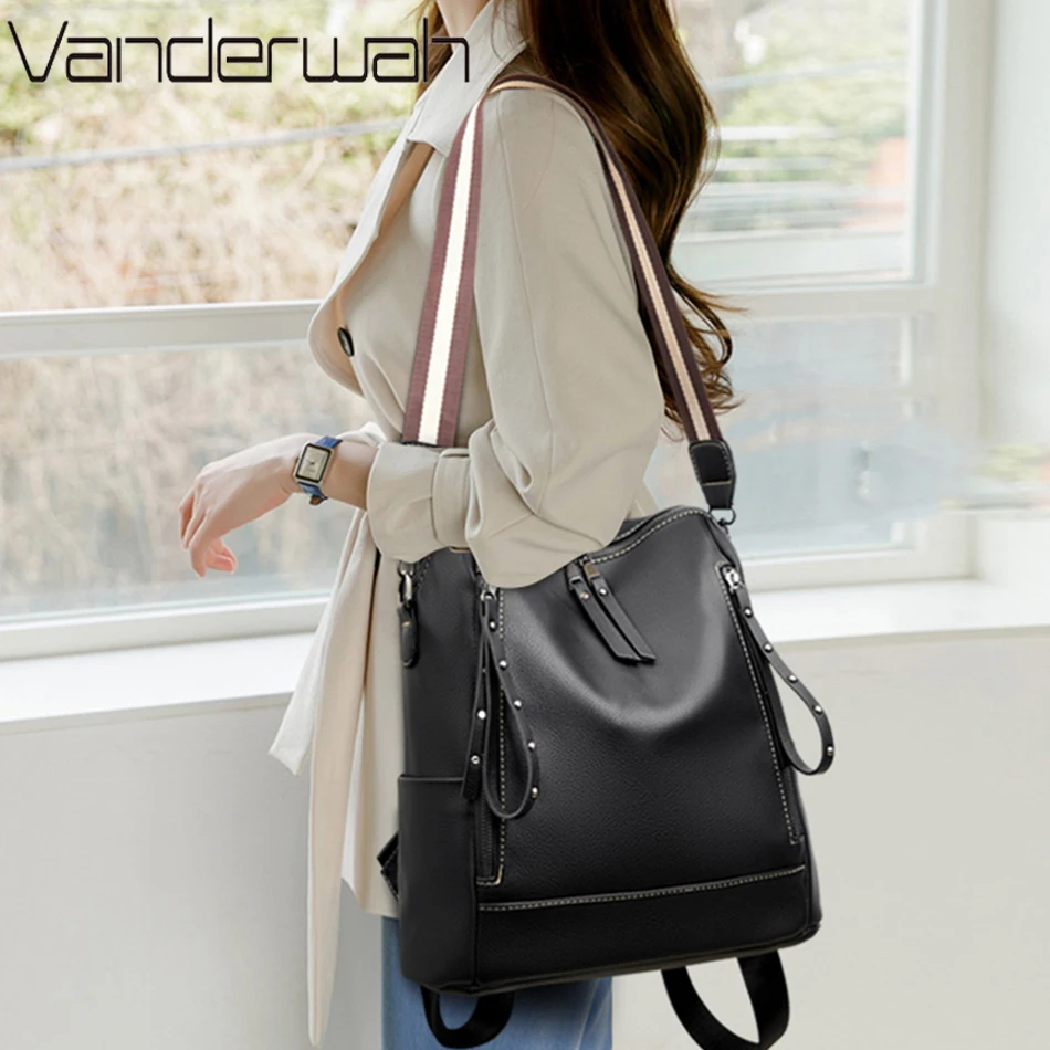 Brand Luxury Backpacks Soft Le - Luxury Bags With Zipper recension och pris
