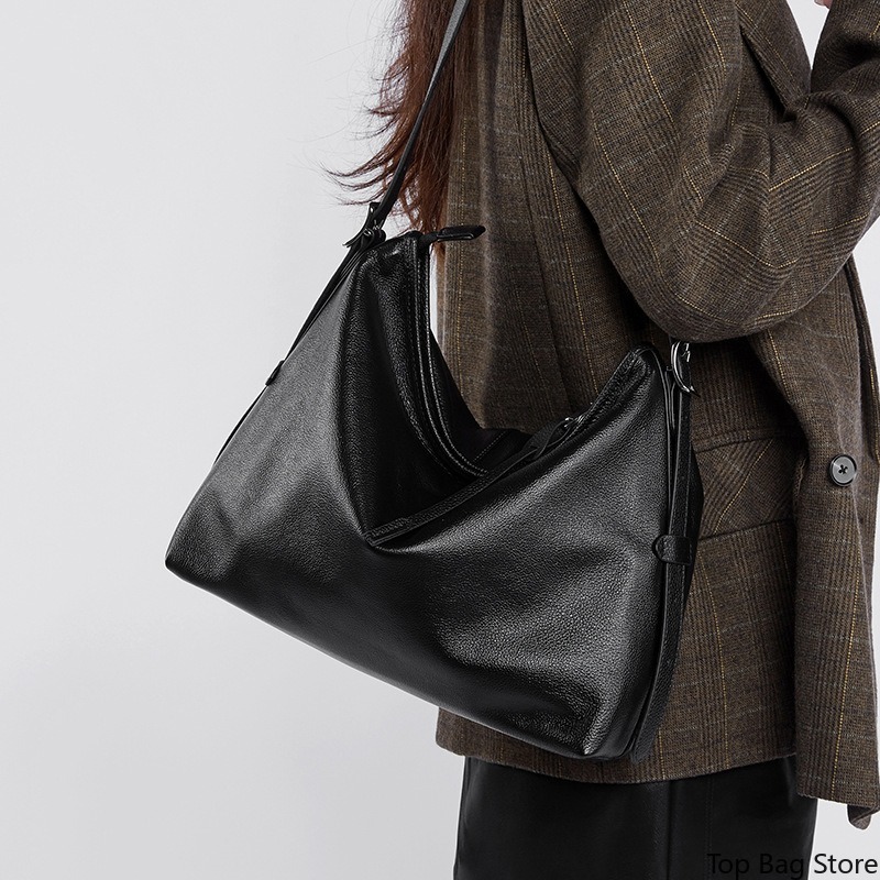 Genuine Leather Tote Bag for W - Quiet Luxury Bags Tote recension och pris