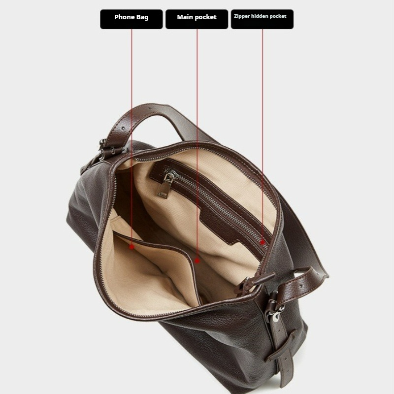 Genuine Leather Tote Bag for W - Quiet Luxury Bags Tote recension och pris