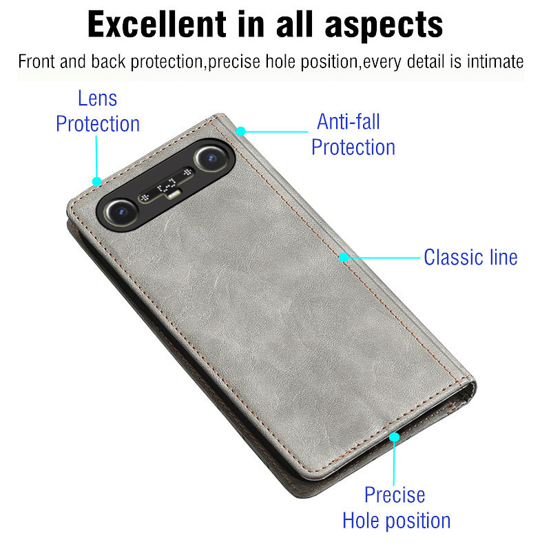 Flip Leather Case For Tecno Ca - Briefcase Leather Slim recension och pris