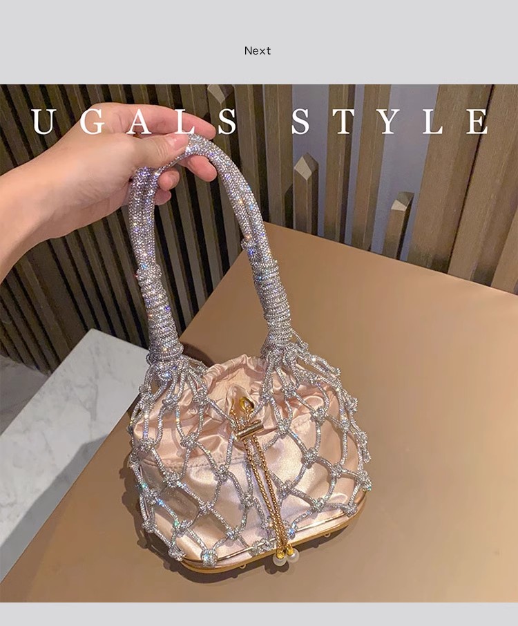 Hollow Out Glitter Rope Woven  - Luxury Bag Collection recension och pris