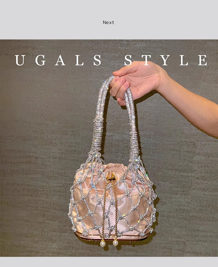 Hollow Out Glitter Rope Woven  - Luxury Bag Collection recension och pris