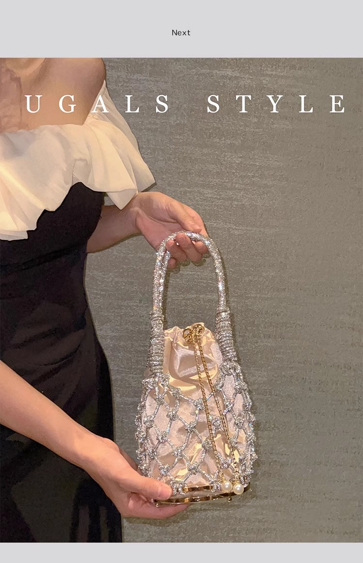 Hollow Out Glitter Rope Woven  - Luxury Bag Collection recension och pris