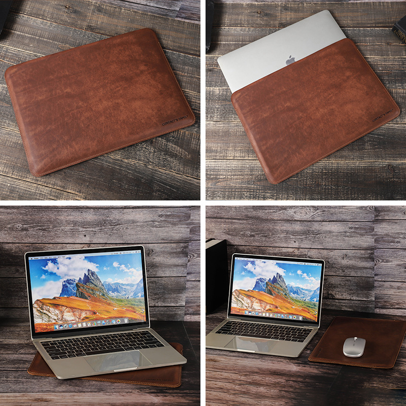 2026 Crazy Horse Leather Lapto - Briefcase Leather Slim recension och pris