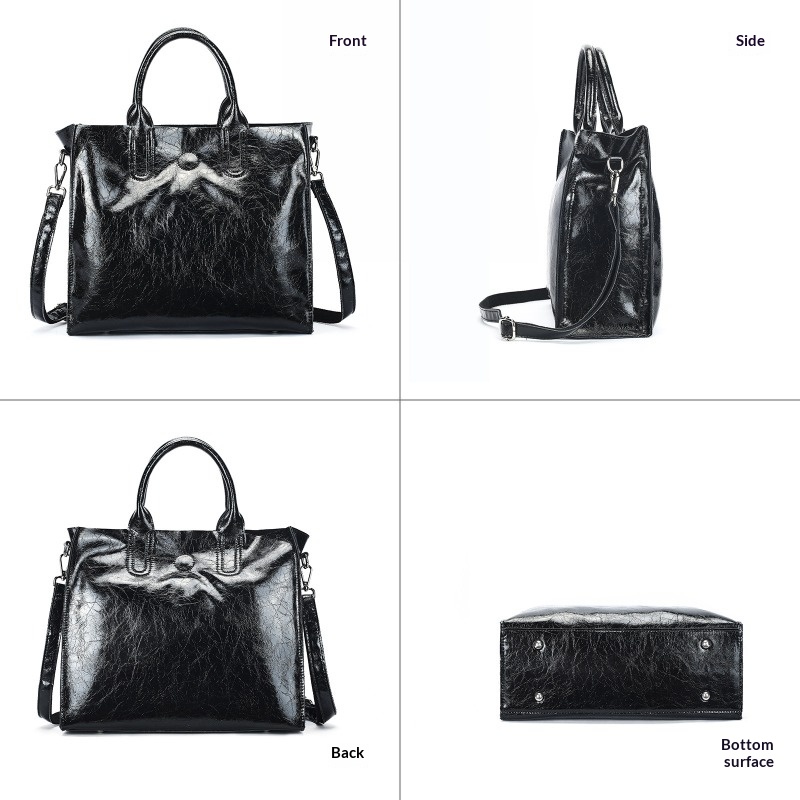 Genuine Leather Tote Bag for W - Quiet Luxury Bags Tote recension och pris