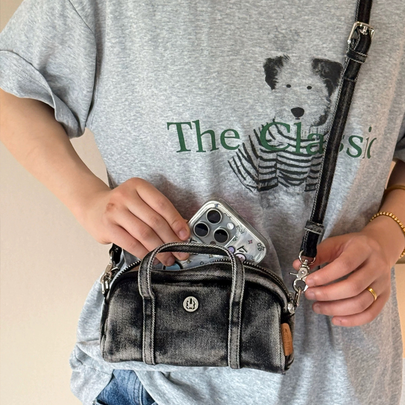 Korean Casual Mini Denim Box B - Luxury Bags With Zipper recension och pris