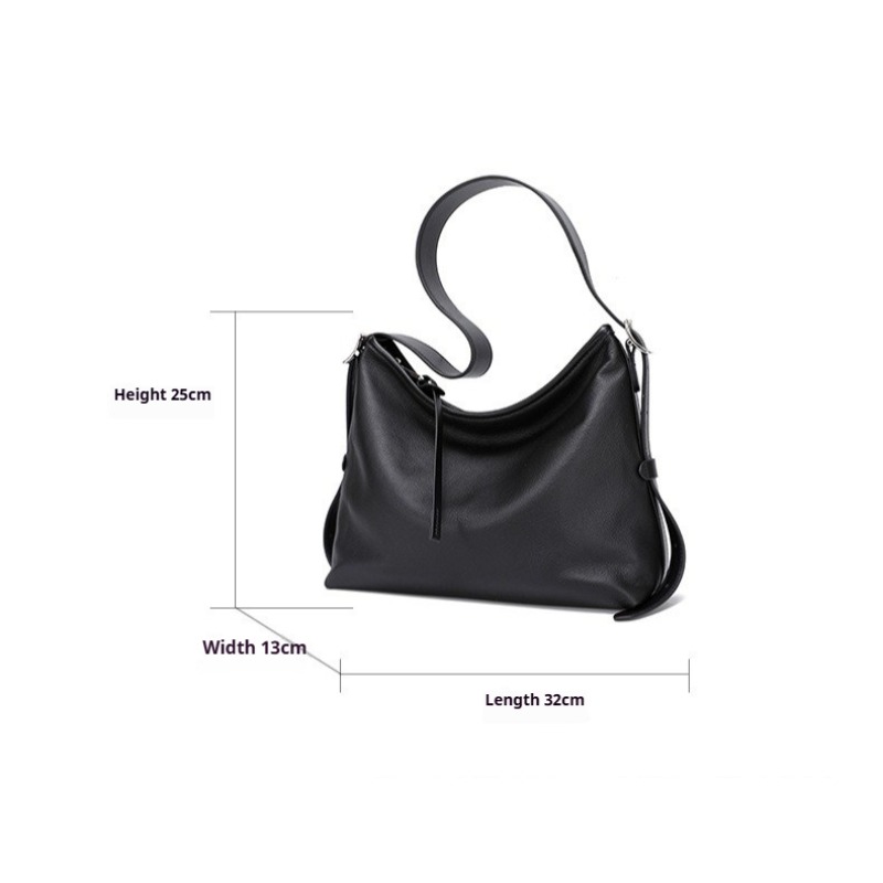 Genuine Leather Shoulder Tote  - Quiet Luxury Bags Tote recension och pris