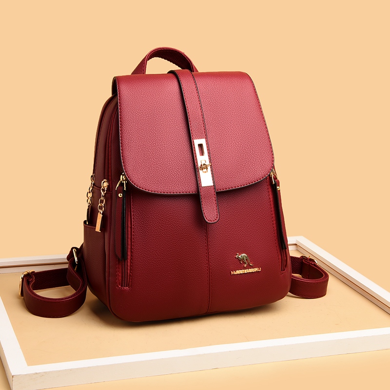 Luxury Women Leather Backpacks - Luxury Bags With Zipper recension och pris