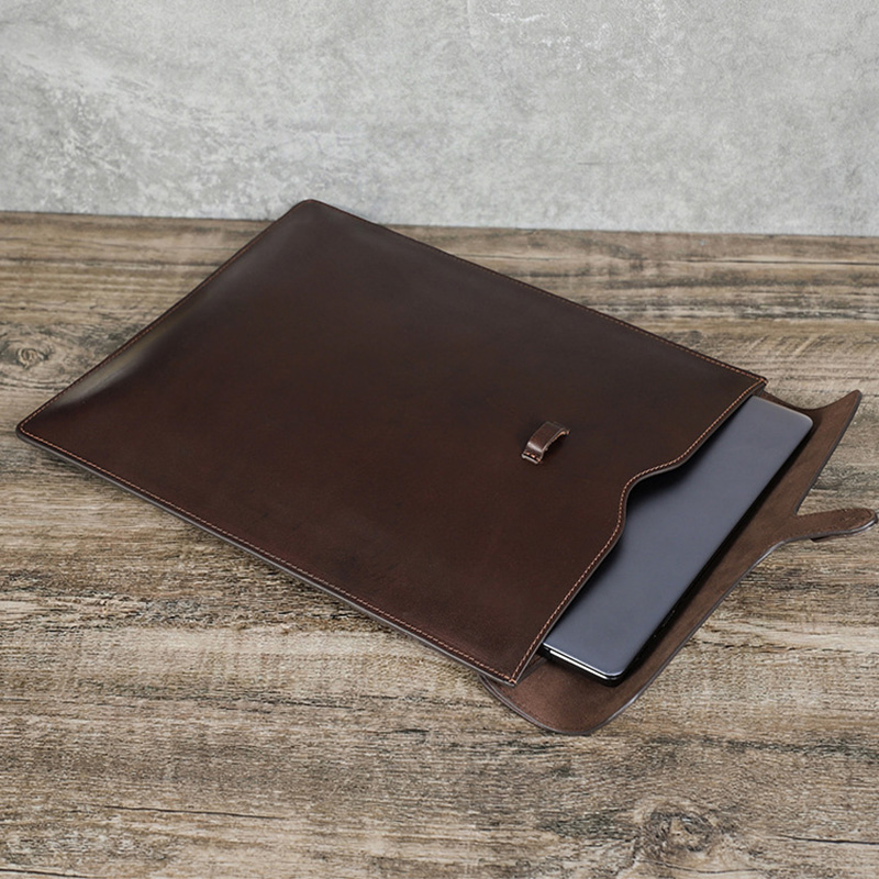 Vintage Genuine Cow Leather La - Briefcase Leather Slim recension och pris