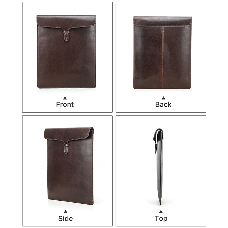 Vintage Genuine Cow Leather La - Briefcase Leather Slim recension och pris