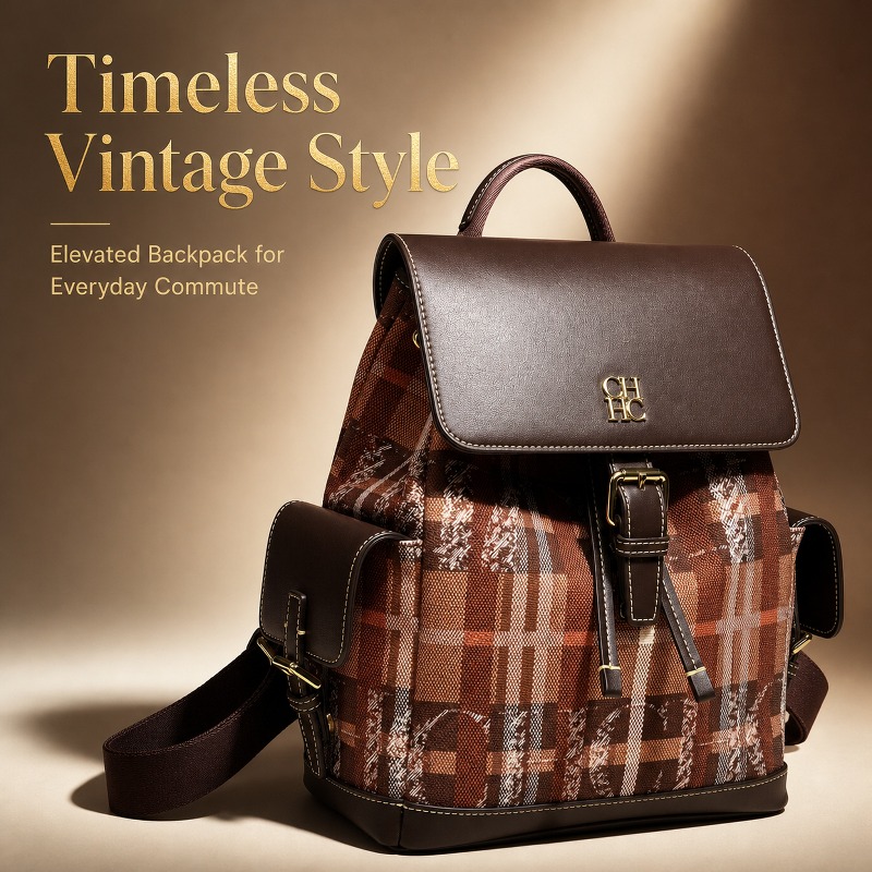 CHHC Fashion Color Block Backp - Luxury Bags Women recension och pris