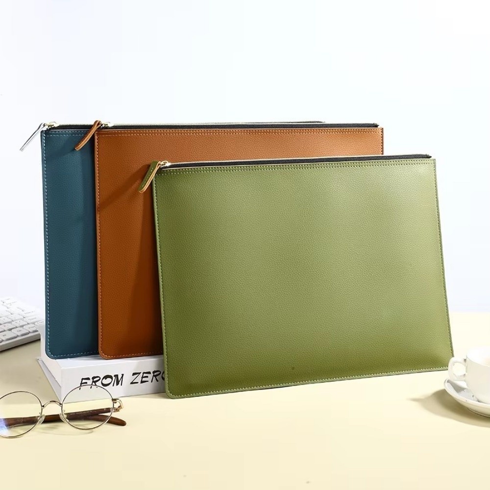 A4 Business Briefcase with Zip - Briefcase Leather Slim recension och pris