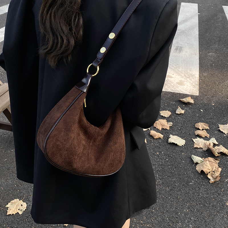 LEFTSIDE Women Small Suede Sho - Luxury Bags Trend 2025 recension och pris