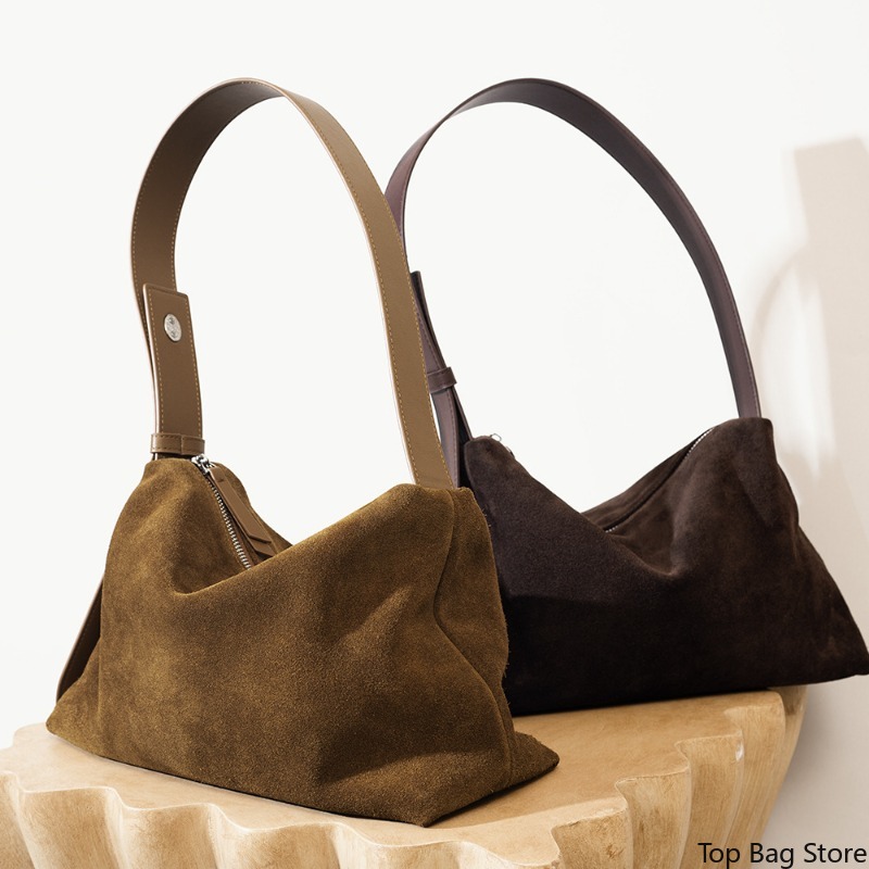 Genuine Leather Shoulder Tote  - Quiet Luxury Bags Tote recension och pris