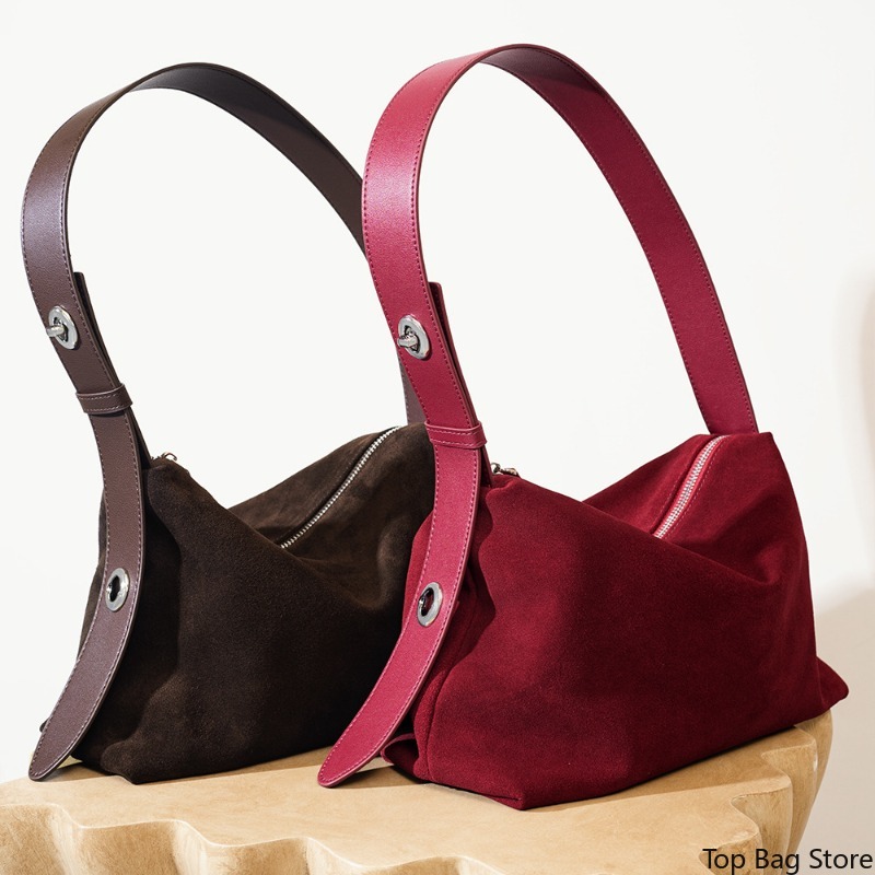 Genuine Leather Shoulder Tote  - Quiet Luxury Bags Tote recension och pris